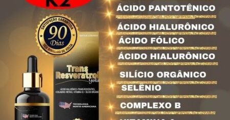 Trans Resveratrol Gota Recupere a Juventude, sua Pele mais Jovem e Firme!